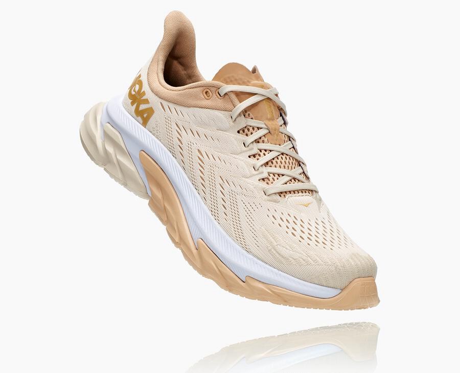 Hoka One One Running Shoes Womens Beige - Clifton Edge - 73268YNIQ